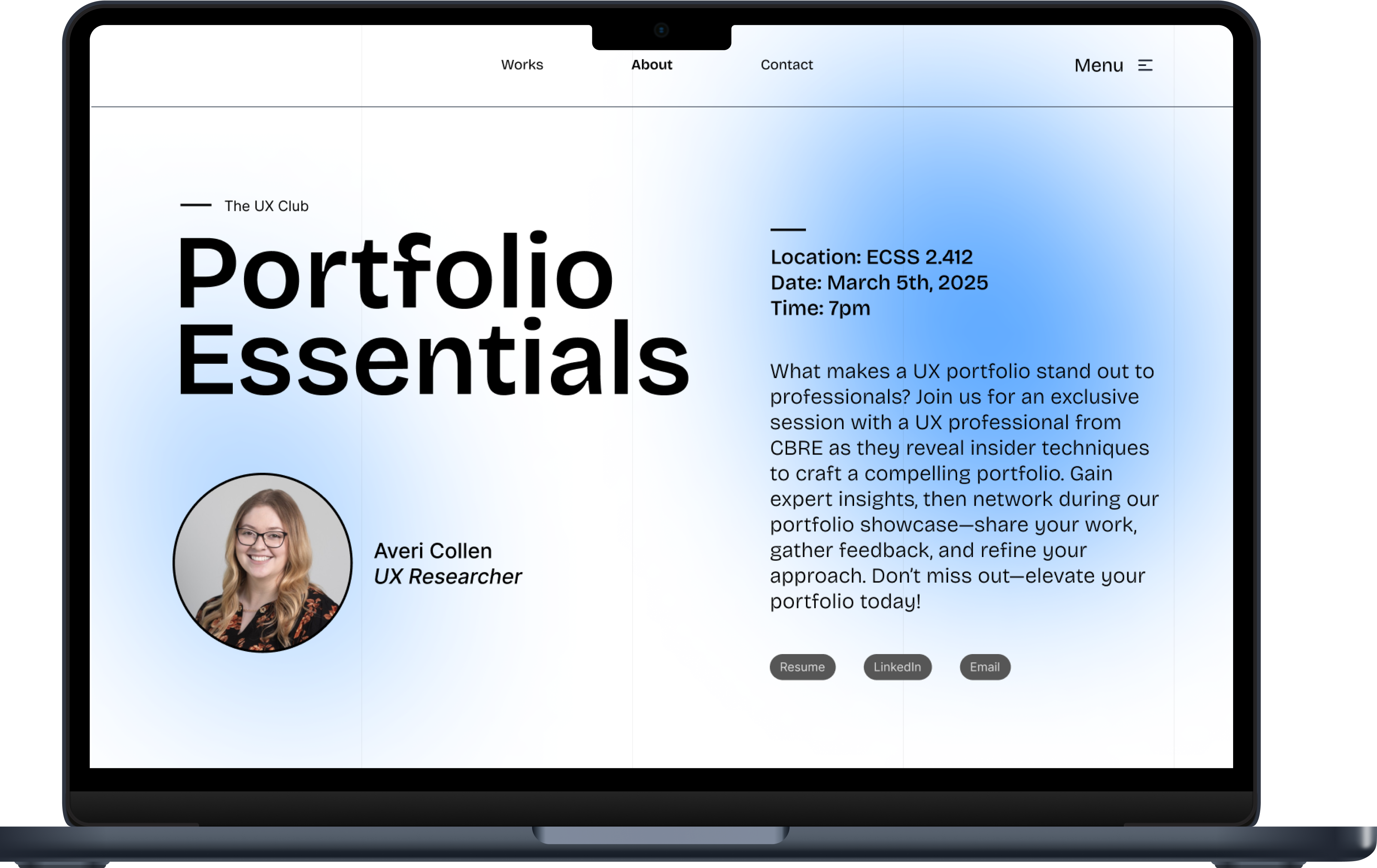 Portfolio Essentials Flyer